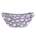 Purple And White Volleyball Print Fanny Pack