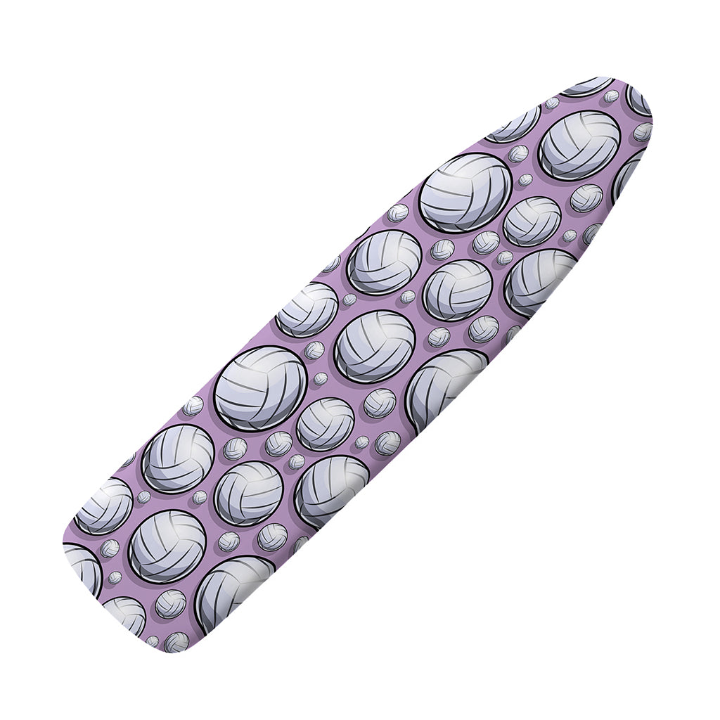 Purple And White Volleyball Print Ironing Board Cover
