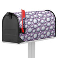 Purple And White Volleyball Print Mailbox Cover