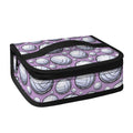 Purple And White Volleyball Print Small Lunch Bag
