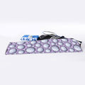 Purple And White Volleyball Print Sports Towel