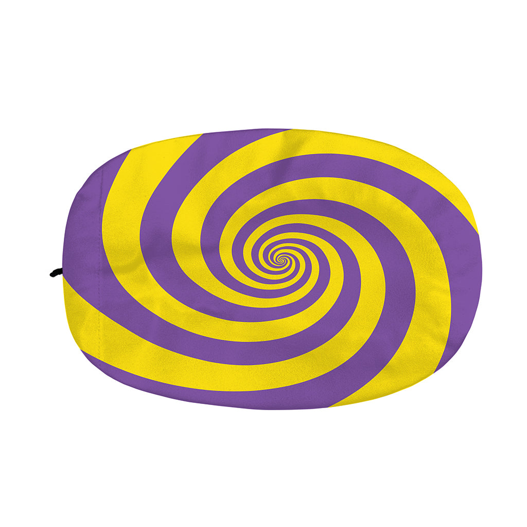 Purple And Yellow Spiral Illusion Print Car Side Mirror Covers