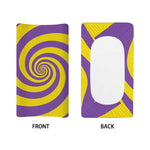 Purple And Yellow Spiral Illusion Print Changing Pad Cover