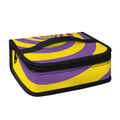 Purple And Yellow Spiral Illusion Print Small Lunch Bag