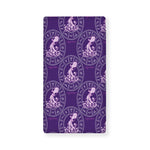 Purple Aquarius Zodiac Pattern Print Baby Crib Sheet