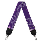 Purple Aquarius Zodiac Pattern Print Bag Strap