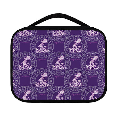 Purple Aquarius Zodiac Pattern Print Classic Bible Case