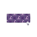Purple Aquarius Zodiac Pattern Print Extended Mouse Pad