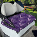 Purple Aquarius Zodiac Pattern Print Golf Cart Seat Cover