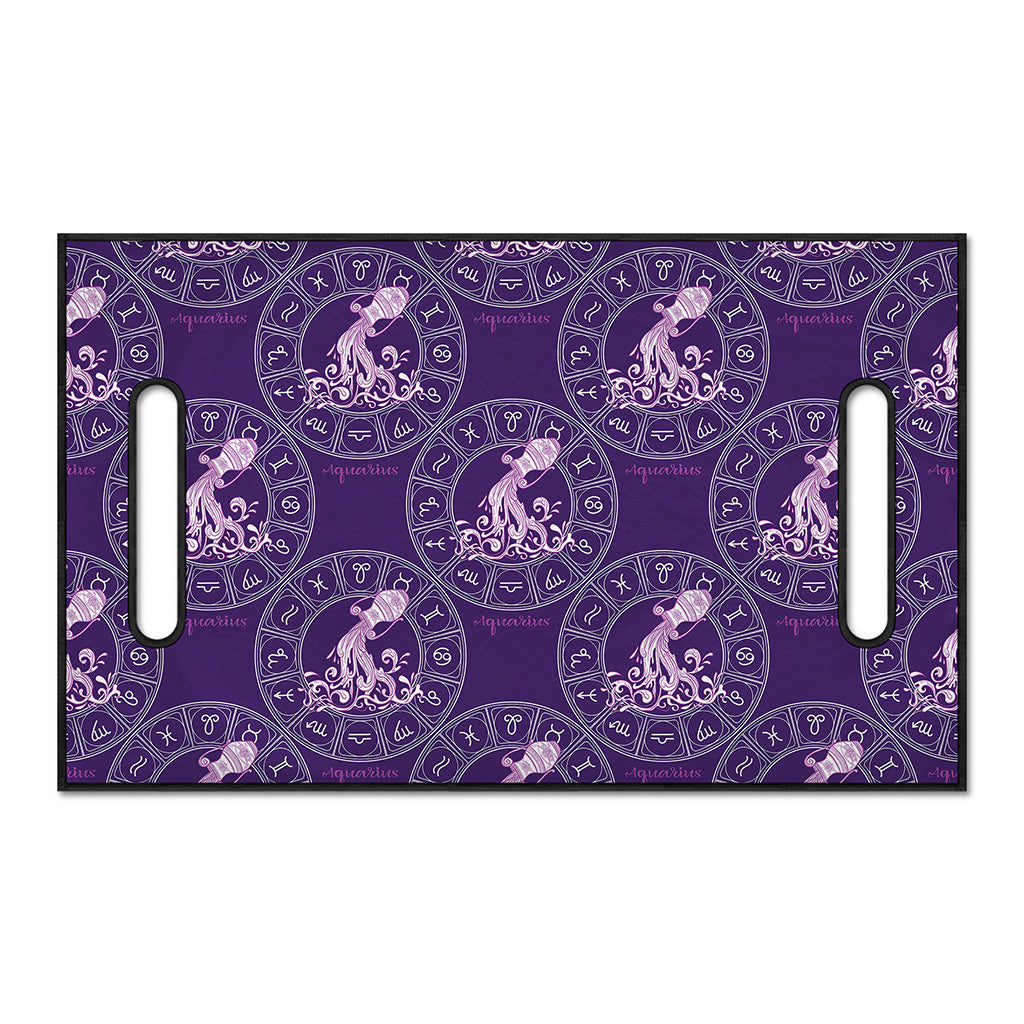 Purple Aquarius Zodiac Pattern Print Golf Cart Seat Cover