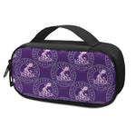 Purple Aquarius Zodiac Pattern Print Insulin Cooler Travel Case