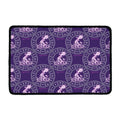 Purple Aquarius Zodiac Pattern Print Kitchen Mat
