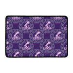 Purple Aquarius Zodiac Pattern Print Kitchen Mat