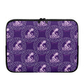 Purple Aquarius Zodiac Pattern Print Laptop Sleeve