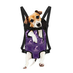Purple Aquarius Zodiac Pattern Print Pet Carrier Backpack