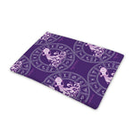 Purple Aquarius Zodiac Pattern Print Pet Cooling Mat Cover