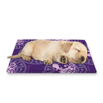Purple Aquarius Zodiac Pattern Print Pet Cooling Mat Cover