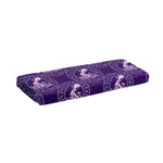 Purple Aquarius Zodiac Pattern Print Piano Keyboard Cover