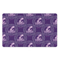 Purple Aquarius Zodiac Pattern Print Polyester Doormat