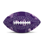 Purple Aquarius Zodiac Pattern Print Rugby Ball