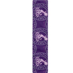 Purple Aquarius Zodiac Pattern Print Table Runner
