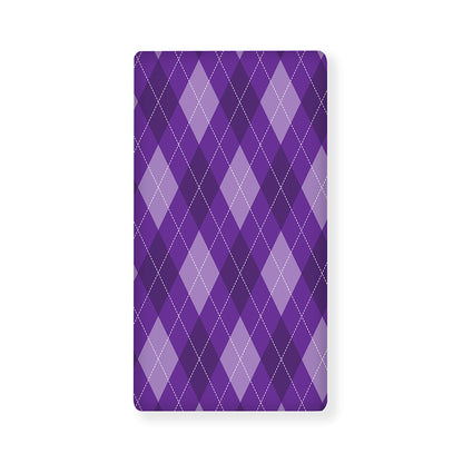 Purple Argyle Pattern Print Baby Crib Sheet