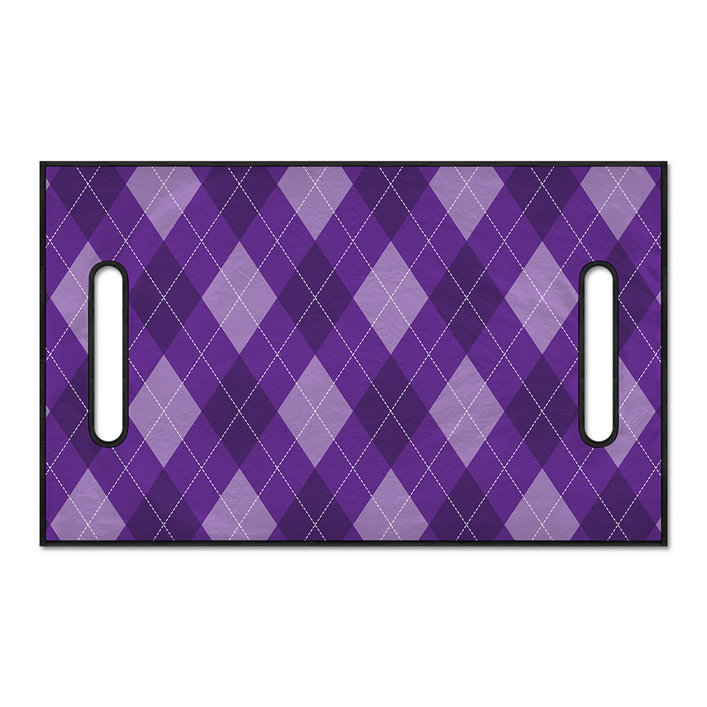 Purple Argyle Pattern Print Golf Cart Seat Cover