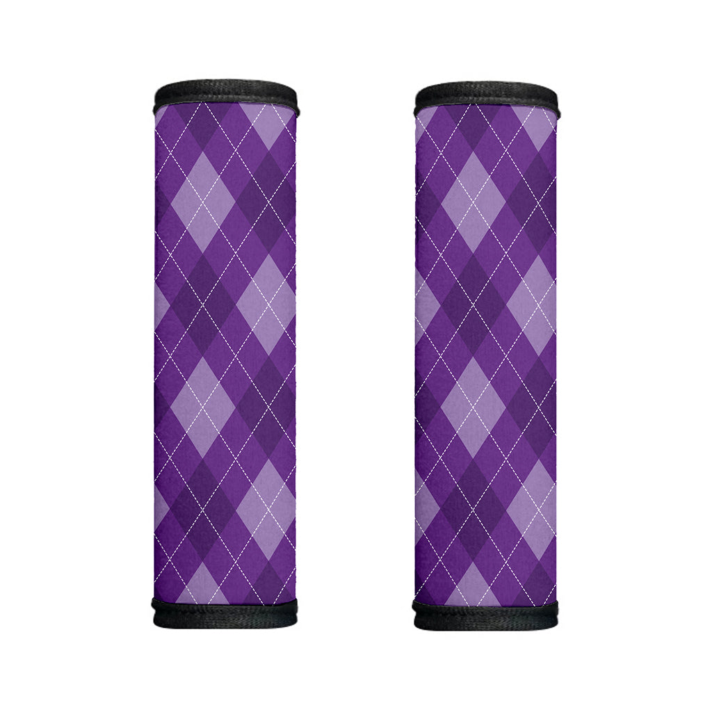 Purple Argyle Pattern Print Handle Covers