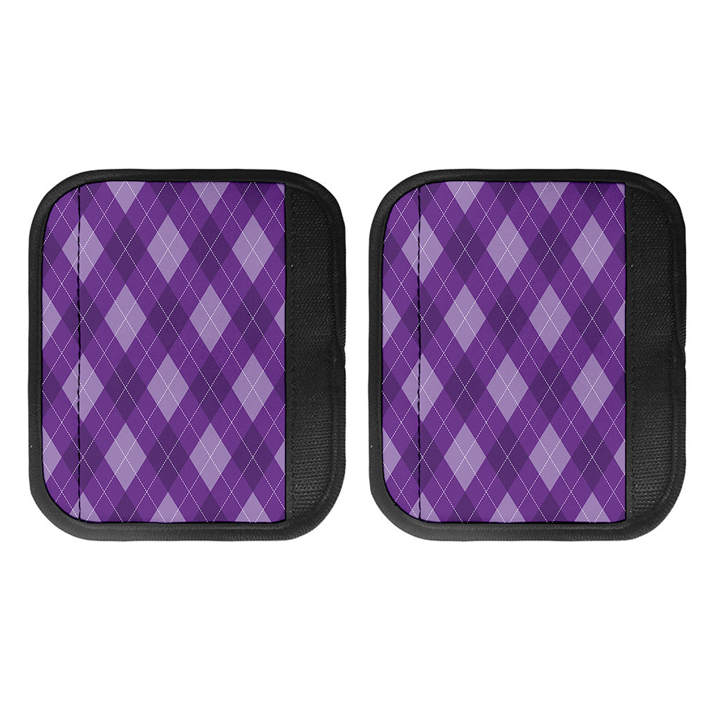 Purple Argyle Pattern Print Handle Covers