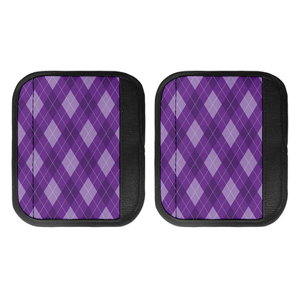 Purple Argyle Pattern Print Handle Covers