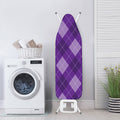 Purple Argyle Pattern Print Ironing Board Cover