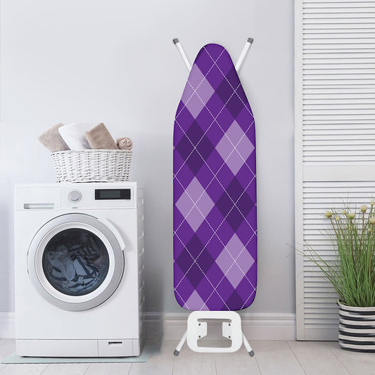 Purple Argyle Pattern Print Ironing Board Cover