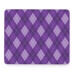 Purple Argyle Pattern Print Mouse Pad