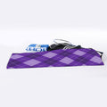 Purple Argyle Pattern Print Sports Towel