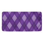 Purple Argyle Pattern Print Towel