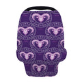 Purple Aries Zodiac Pattern Print Baby Seat Cover