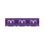 Purple Aries Zodiac Pattern Print Bed Runner