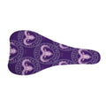 Purple Aries Zodiac Pattern Print Bicycle Seat Cover