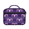 Purple Aries Zodiac Pattern Print Briefcase Bible Bag