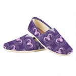 Purple Aries Zodiac Pattern Print Casual Shoes