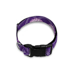 Purple Aries Zodiac Pattern Print Dog Collar