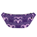 Purple Aries Zodiac Pattern Print Fanny Pack