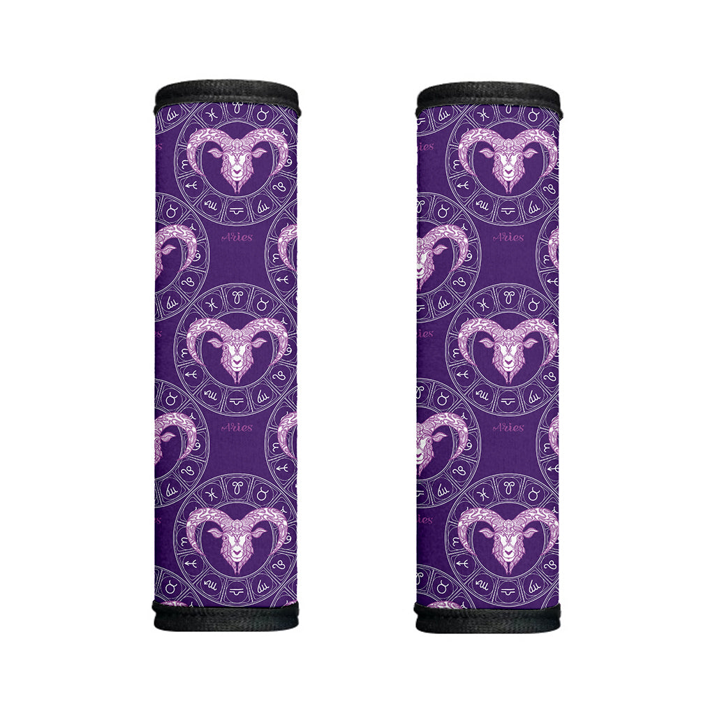 Purple Aries Zodiac Pattern Print Handle Covers