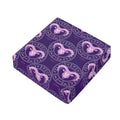Purple Aries Zodiac Pattern Print Outdoor Seat Cushion Cover
