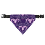 Purple Aries Zodiac Pattern Print Over The Collar Dog Bandana