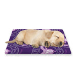 Purple Aries Zodiac Pattern Print Pet Cooling Mat Cover