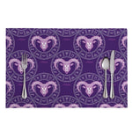 Purple Aries Zodiac Pattern Print Placemat