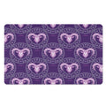 Purple Aries Zodiac Pattern Print Polyester Doormat