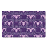 Purple Aries Zodiac Pattern Print Polyester Doormat