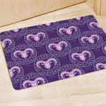 Purple Aries Zodiac Pattern Print Polyester Doormat
